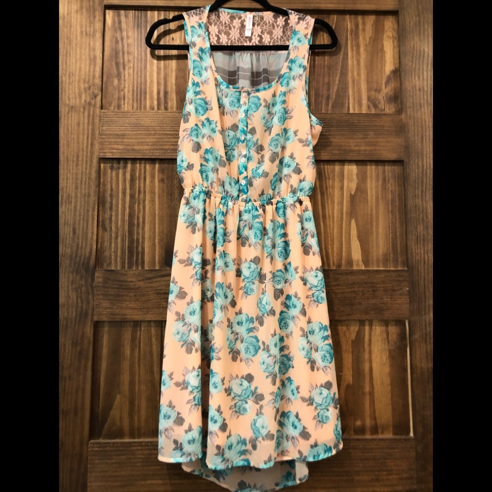 Shabby Chic floral/plaid dress